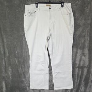 Earl Jeans White Denim Pants. Size 20W